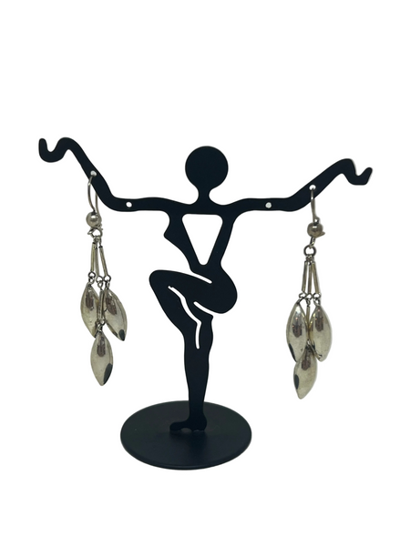 Sterling Silver Wheat Stalk Earrings