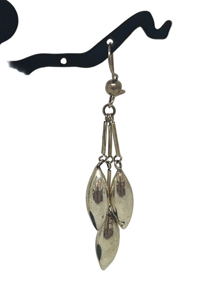 Sterling Silver Wheat Stalk Earrings