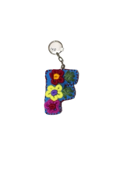 Small Embroidered Key Chain