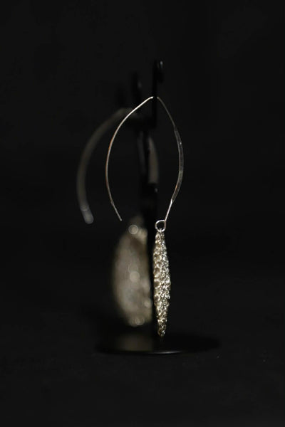 Wire Crochet Sterling Silver Earrings