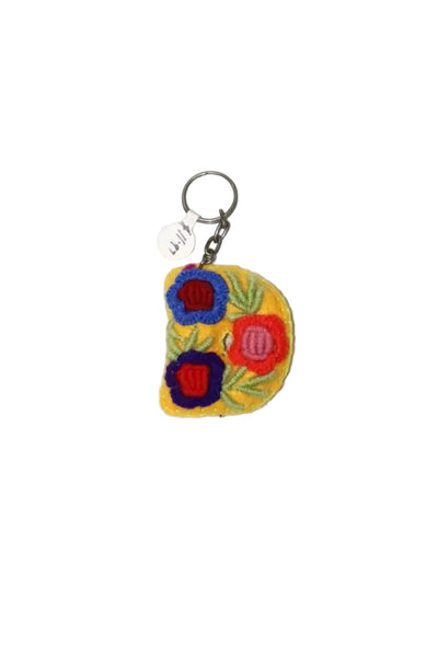 Small Embroidered Key Chain
