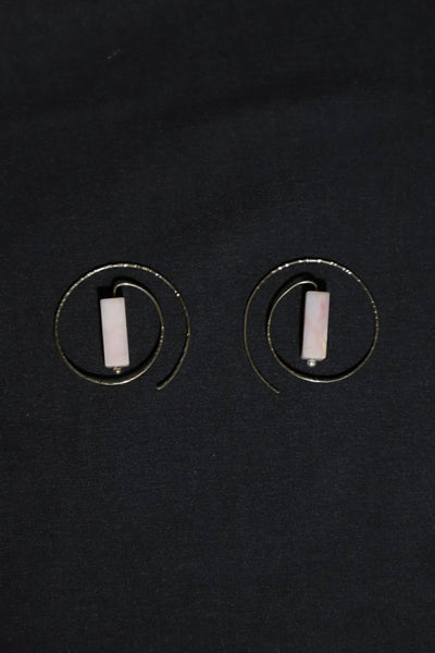 Sterling Silver Rose Quartz Earrings