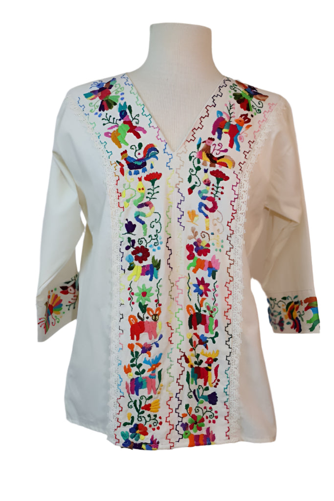 Hand-Embroidered Blouse