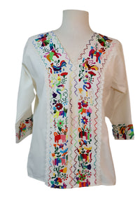 Hand-Embroidered Blouse