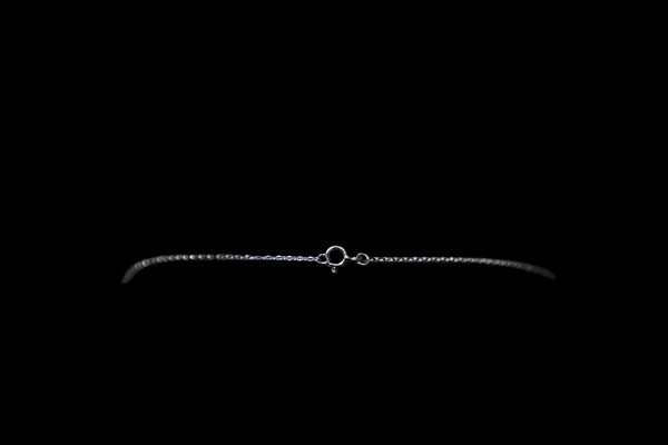 Garnet and Amethyst Heart Wire Crochet Necklace