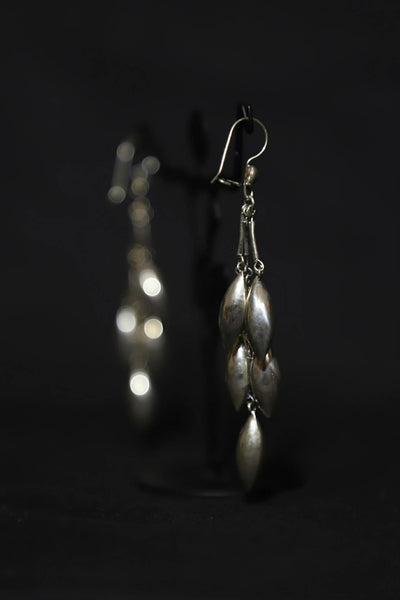 Sterling Silver Wheat Stalk Earrings