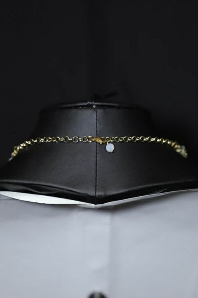 Wire Crochet Beaded Choker