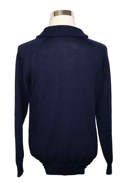 Alpaca Blend Navy Cardigan