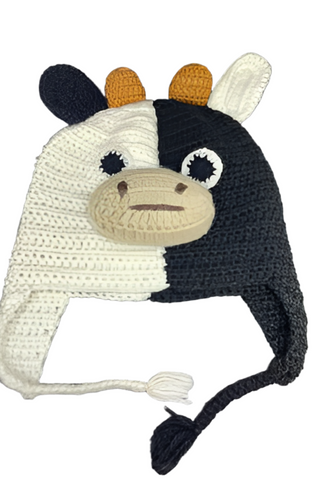 Cow Chullo Hat