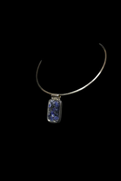 Encapsulated Sodalite Pendant