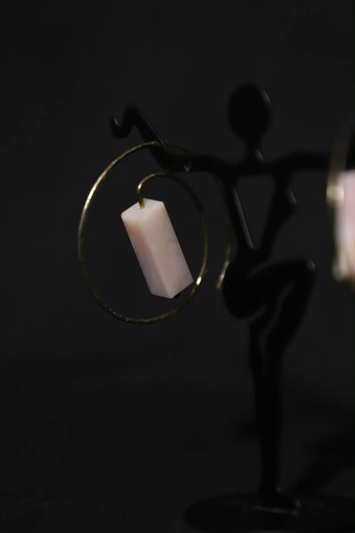 Sterling Silver Rose Quartz Earrings
