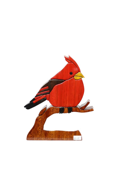 Cardinal Puzzle Sculpture