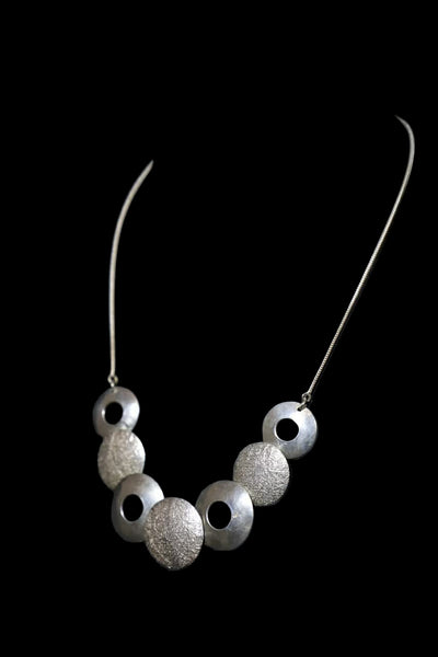 Texturized Disk Necklace
