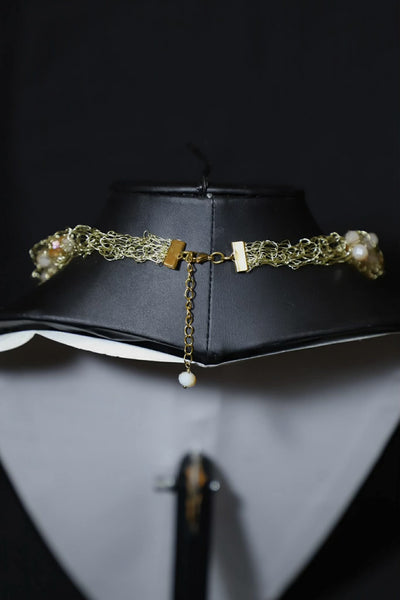 Beaded Wire Crochet Necklace