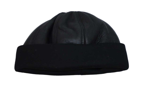 Lambskin Leather Beanie