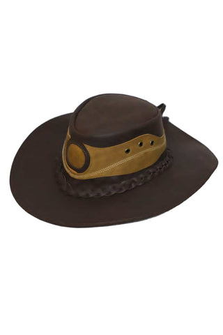 Western Style Leather Hat