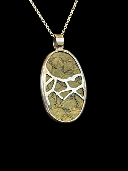 Arapaima Fish Leather Reversable Necklace