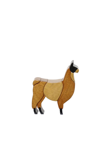 Llama Puzzle Sculpture