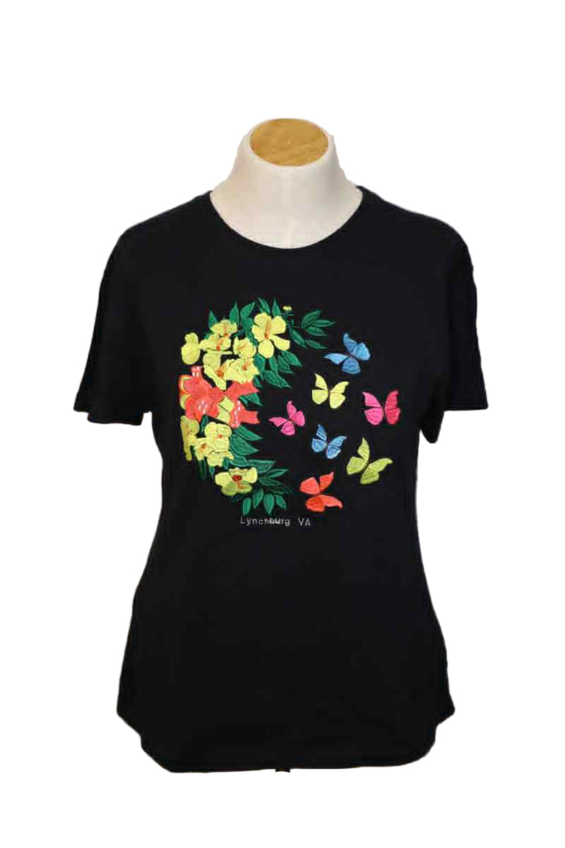 Embroidered Geographic T-Shirt