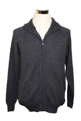 Alpaca Blend Steel Gray Cardigan