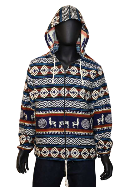 Wool Blend Hoodie Jacket