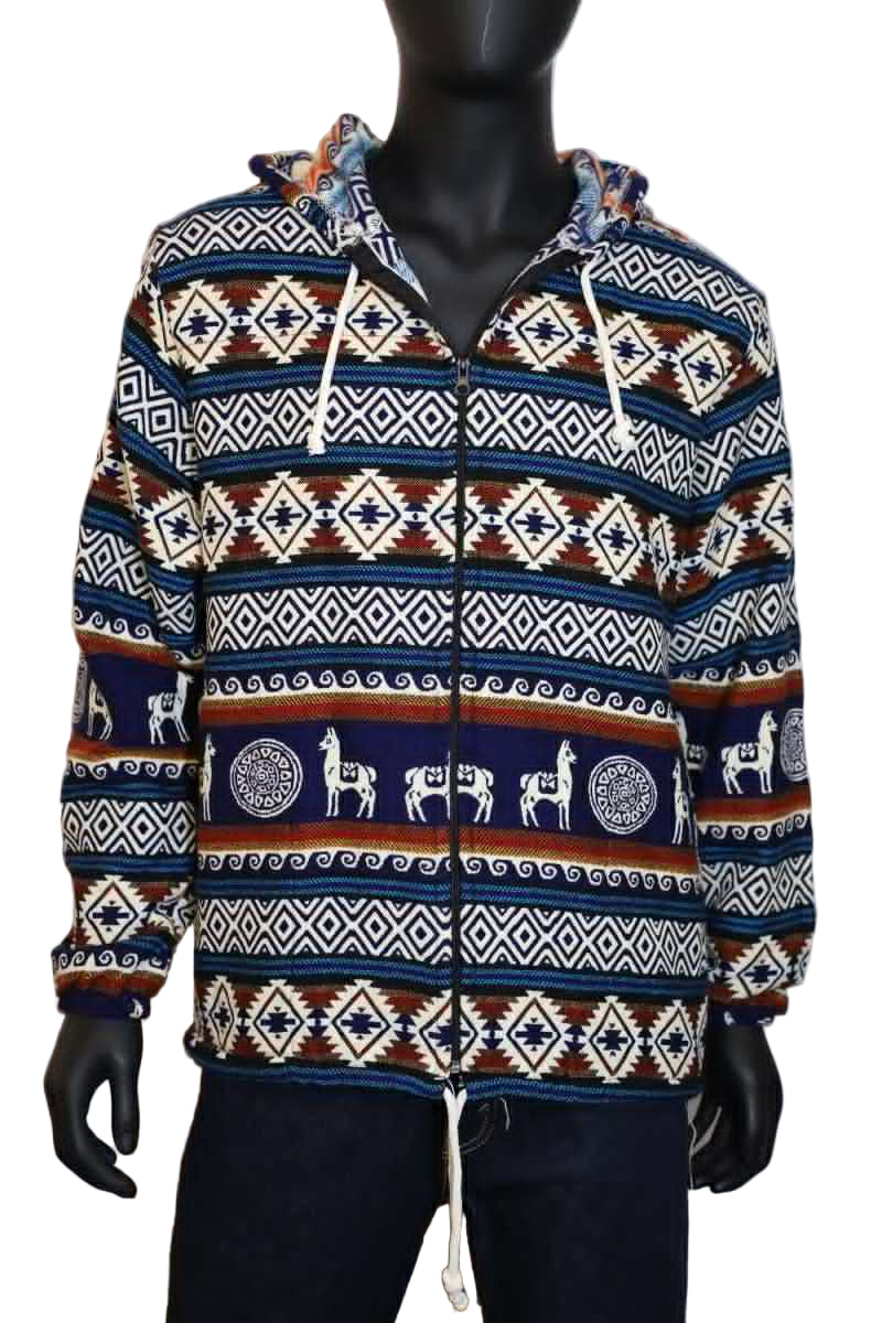 Wool Blend Hoodie Jacket