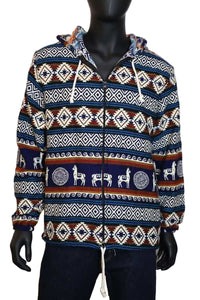 Wool Blend Hoodie Jacket