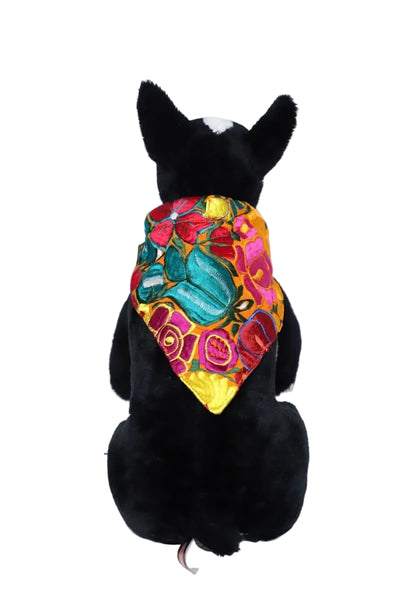 Embroidered Scarf Dog Collar