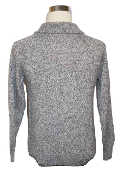 Alpaca Blend Marbled White/Gray Cardigan