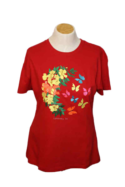 Embroidered Geographic T-Shirt