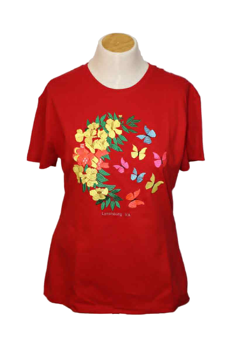 Embroidered Geographic T-Shirt