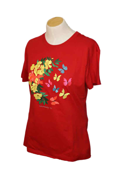 Embroidered Geographic T-Shirt