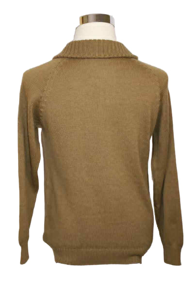 Alpaca Blend Khaki Brown Cardigan