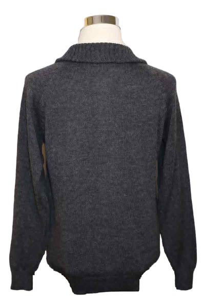 Alpaca Blend Steel Gray Cardigan