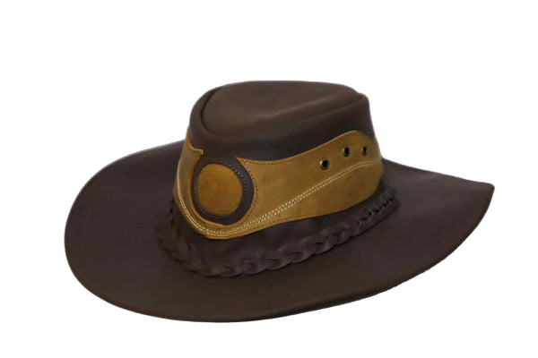 Western Style Leather Hat