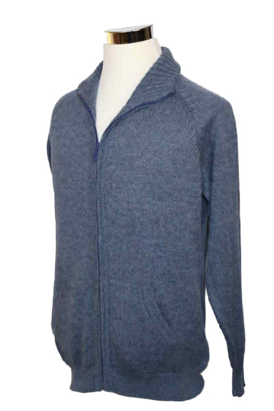 Alpaca Blend Light Blue Cardigan