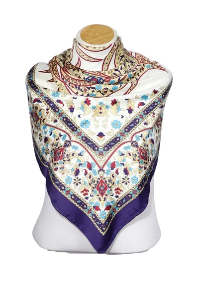 Iznik Tile Pattern Silk Scarves