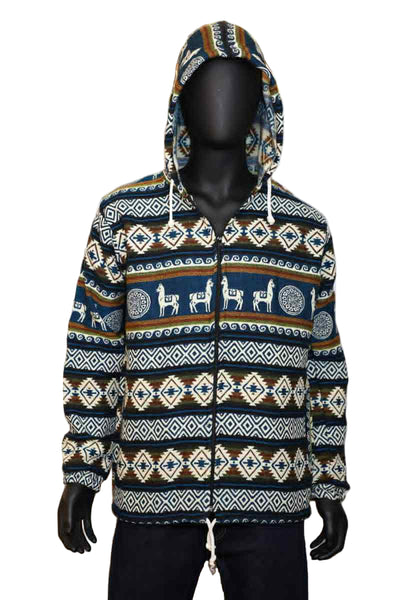 Wool Blend Hoodie Jacket