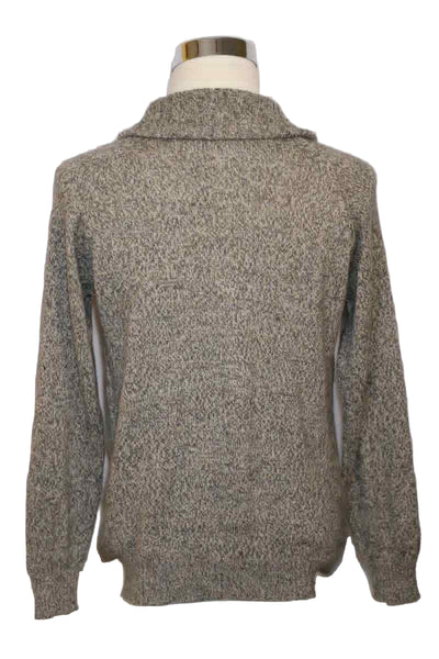 Alpaca Blend Marbled Tan Cardigan
