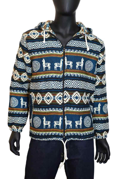Wool Blend Hoodie Jacket