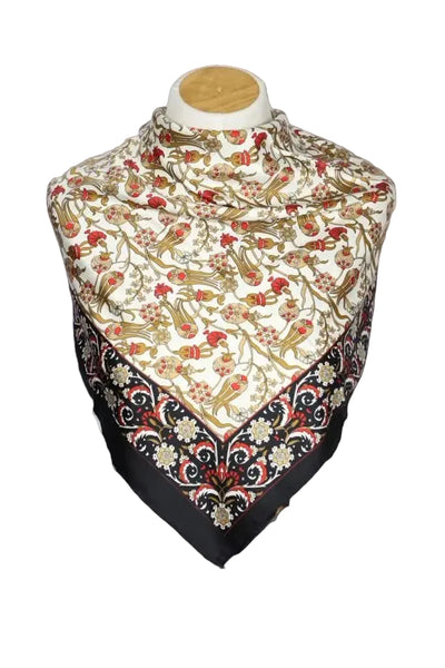 Iznik Tile Pattern Silk Scarves