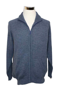 Alpaca Blend Light Blue Cardigan