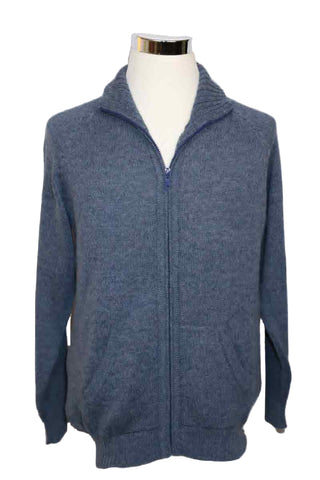 Alpaca Blend Light Blue Cardigan