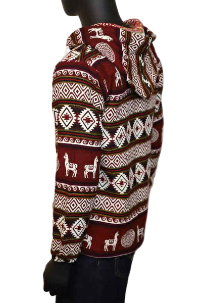 Wool Blend Hoodie Jacket