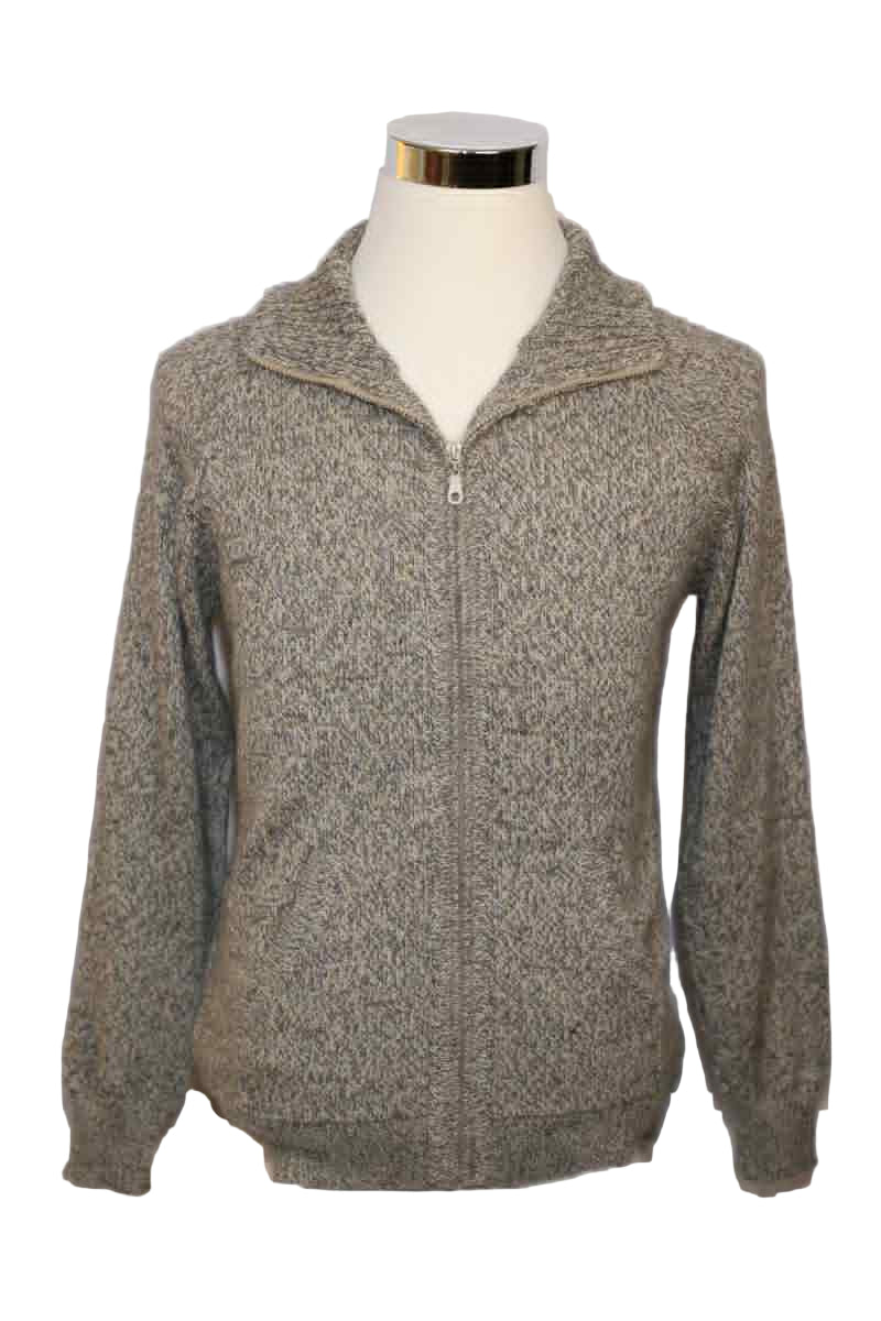 Alpaca Blend Marbled Tan Cardigan