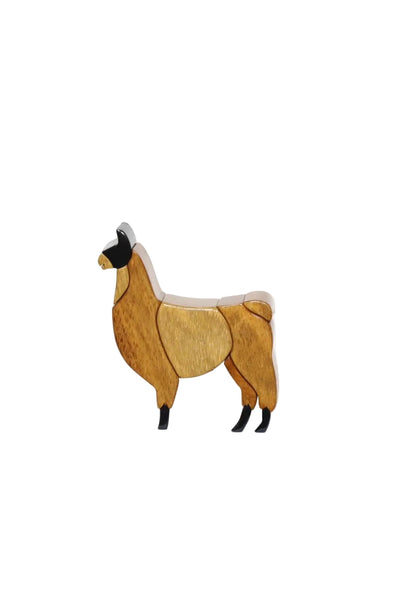 Llama Puzzle Sculpture
