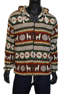Wool Blend Hoodie Jacket