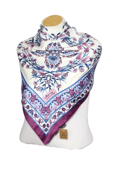 Iznik Tile Pattern Silk Scarves