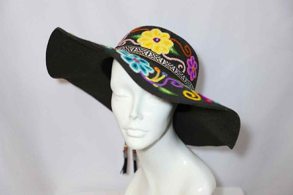 Hand-Burned Suede Hat