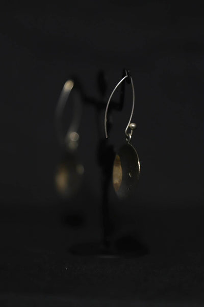 Sterling Silver Disk Earrings